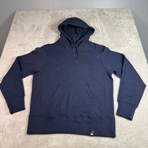 NWOT American Giant Mens Classic Pullover Hoodie Sweatshirt M Navy USA Made